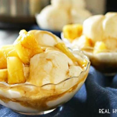 Making a delicious dessert for the family doesn't have to be difficult or time-consuming with our BROWN SUGAR PINEAPPLE SUNDAE!