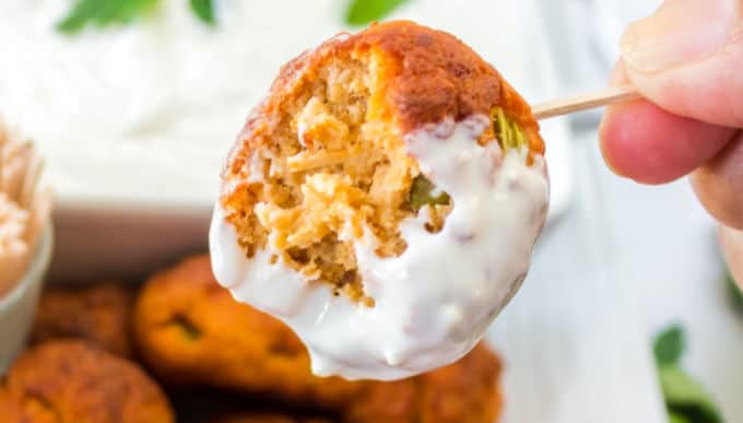 Buffalo Chicken Meatballs with Blue Cheese ⋆ Real Housemoms