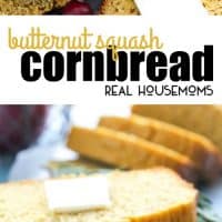 Butternut Squash Cornbread a simple fall recipe that is a festive addition to your holiday food spread!