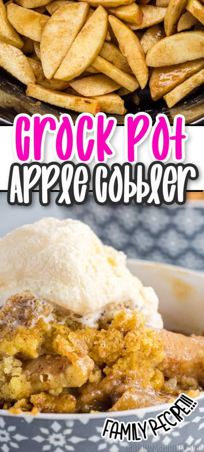 Crock Pot Apple Cobbler Recipe ⋆ Real Housemoms