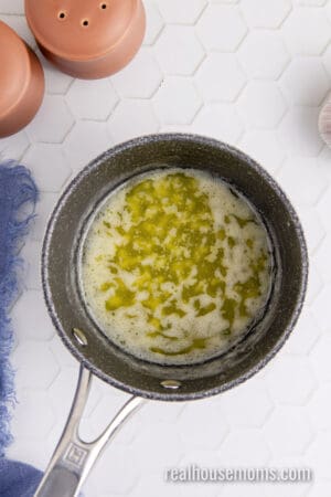 garlic butter in a small saucepan