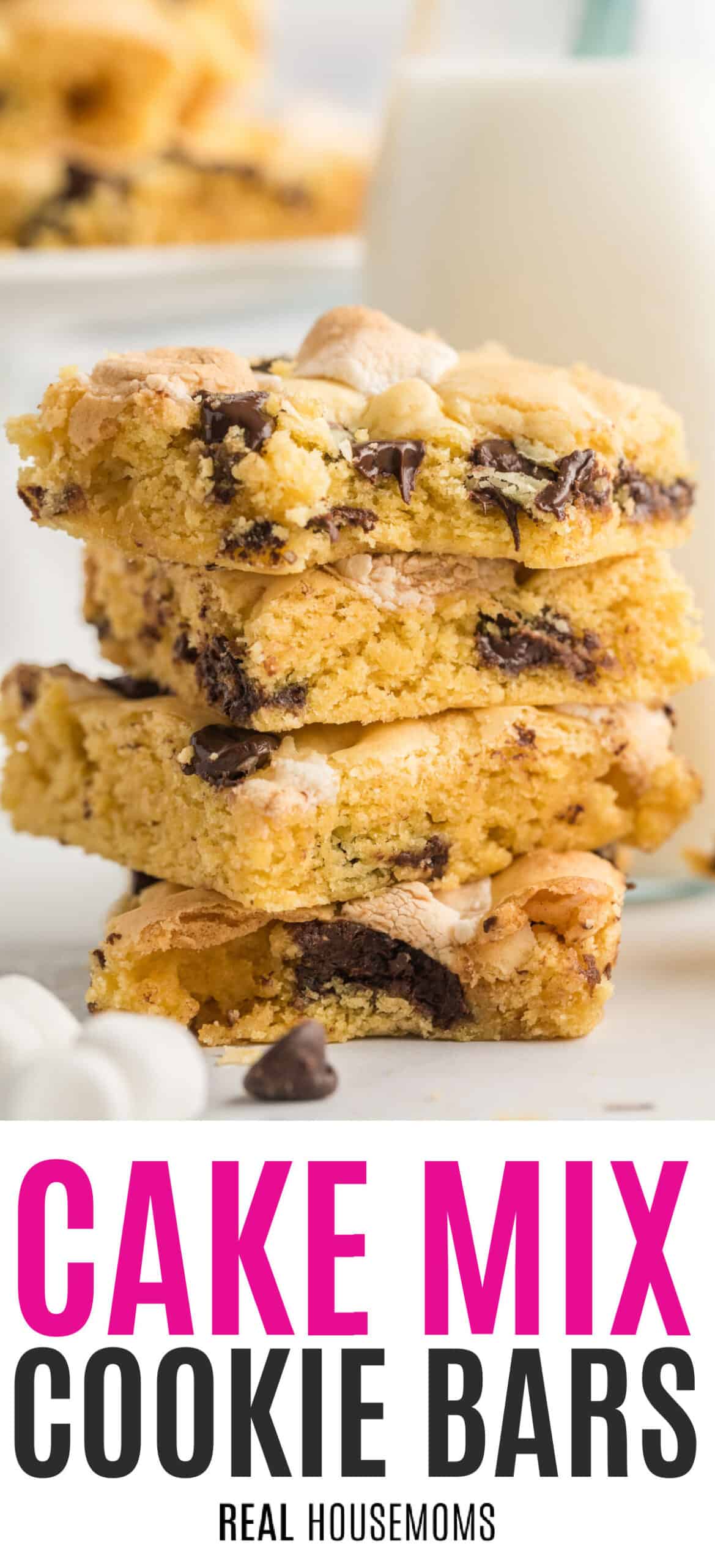 Cake Mix Cookie Bars Recipe ⋆ Real Housemoms