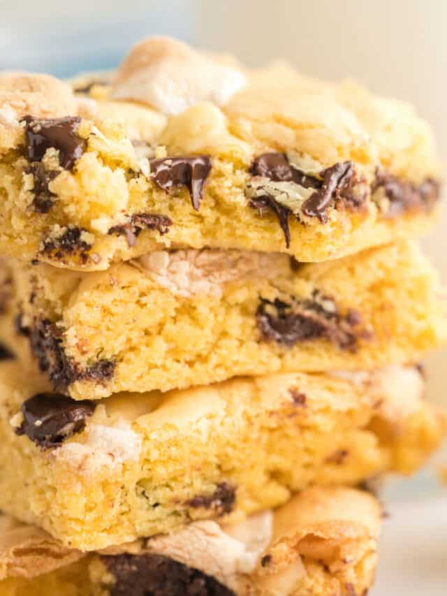 Cake Mix Cookie Bars Story