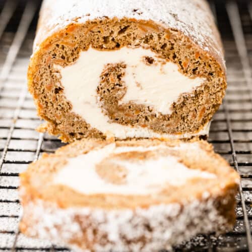 Carrot Cake Swiss Roll ⋆ Real Housemoms