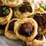 These delicious Chorizo Pinwheel Bites are stuffed with cheddar and drizzled with honey then baked until the pastry is puffed and golden. They can be made a day ahead for a quick and easy appetizer!
