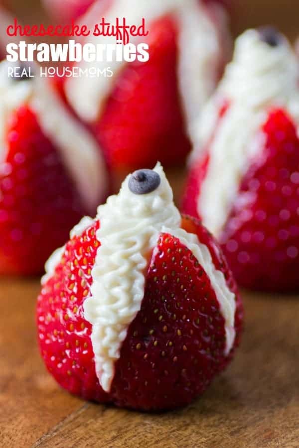 CHEESECAKE STUFFED STRAWBERRIES are an easy and delicious way to celebrate the summer season!