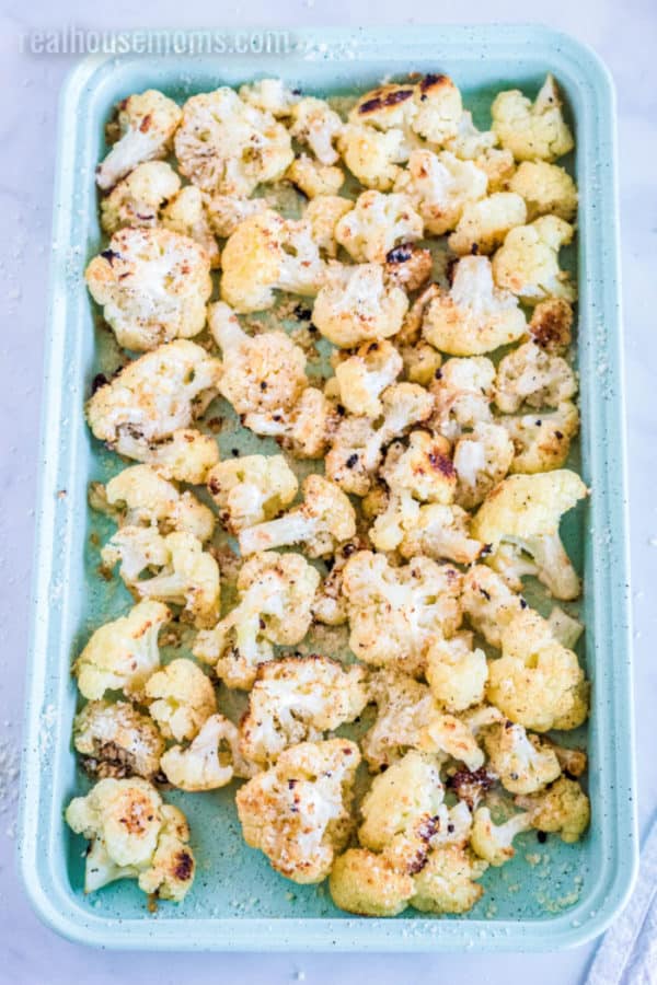 Cheesy Roasted Cauliflower Recipe ⋆ Real Housemoms