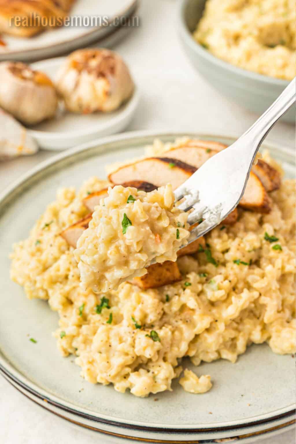 Garlic Roice Cheesy Roasted Garlic Rice ⋆ Real Housemoms