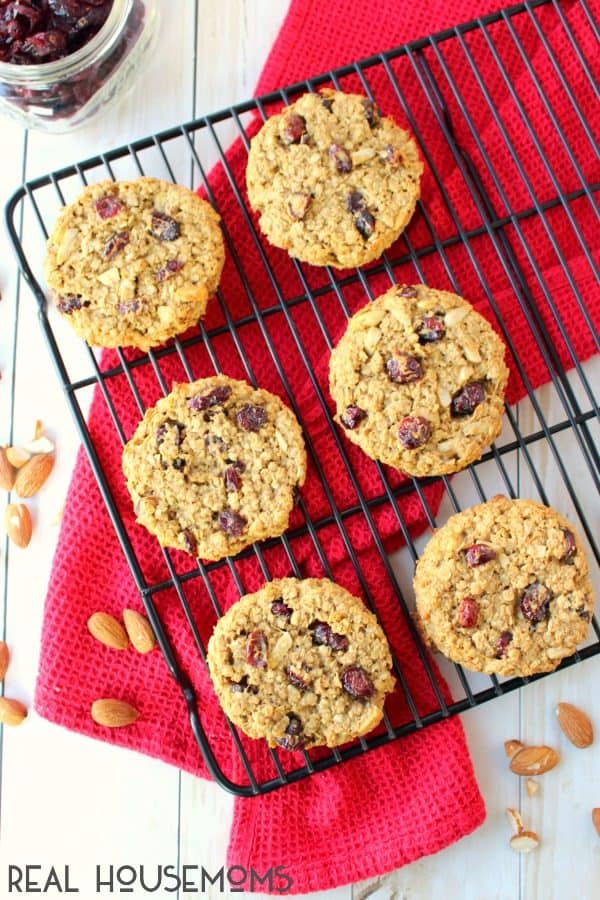 This healthy, high-protein Cherry Almond Breakfast Cookie is made with all-natural ingredients making the perfect solution for a quick, on-the-go breakfast!