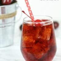 This easy CHERRY SPRITZER COCKTAIL is light, sweet and delicious for a summer drink everyone will love!
