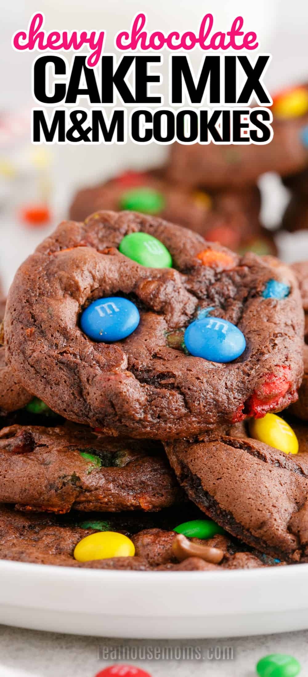 Chewy Chocolate Cake Mix M&M Cookies ⋆ Real Housemoms