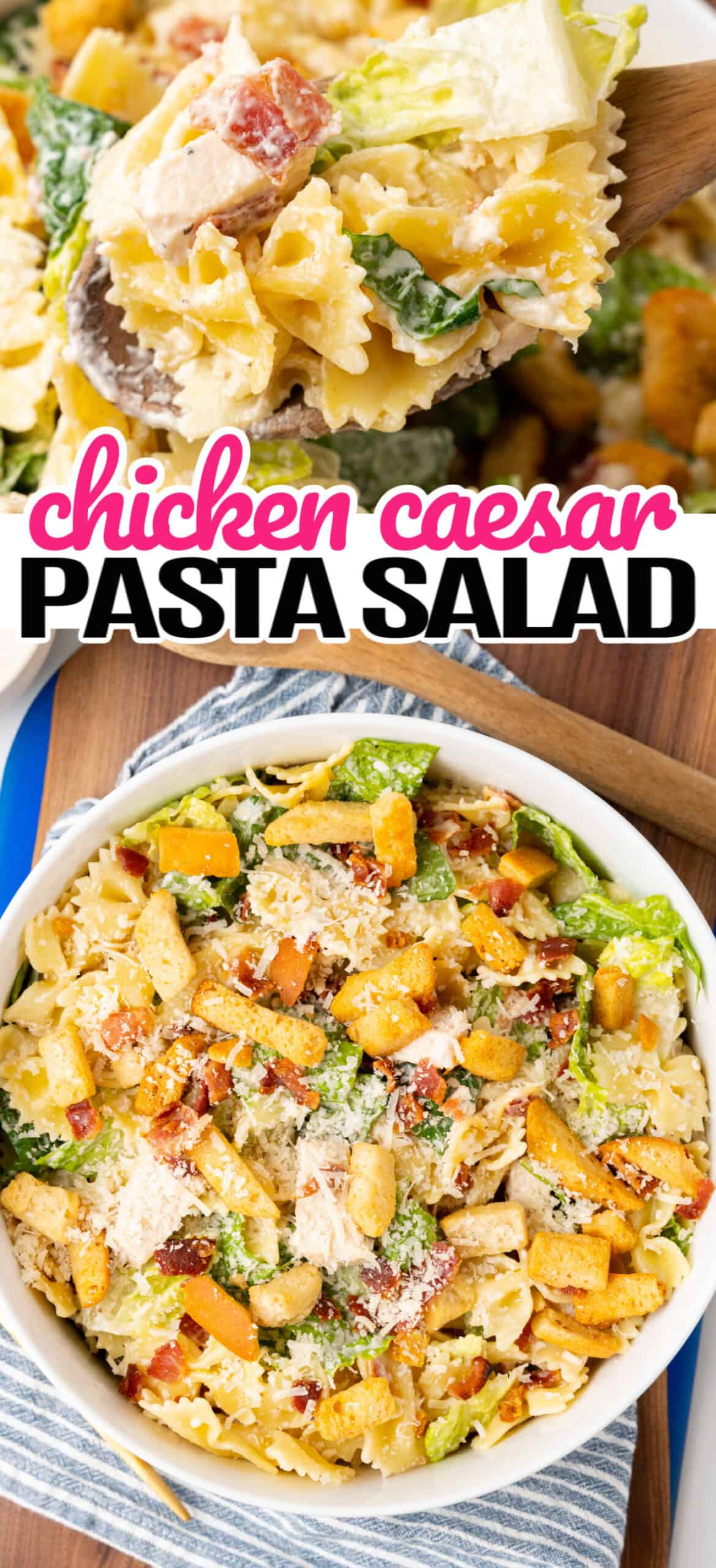 Chicken Ceasar Pasta Salad ⋆ Real Housemoms