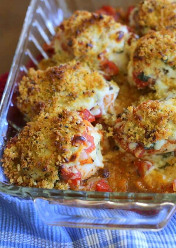Chicken Parmesan Roll Ups - The Girl Who Ate Everything