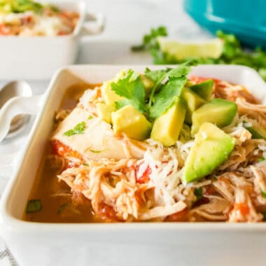 Chicken Tortilla Soup is a comforting meal that's incredibly easy to make! Your slow cooker does the work, and you get to fill your family's bellies!