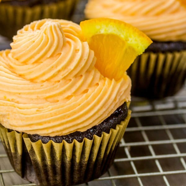 Chocolate and orange is a yummy flavor combination that will seriously excite your taste buds. These easy Chocolate Orange Cupcakes are a favorite with everyone!
