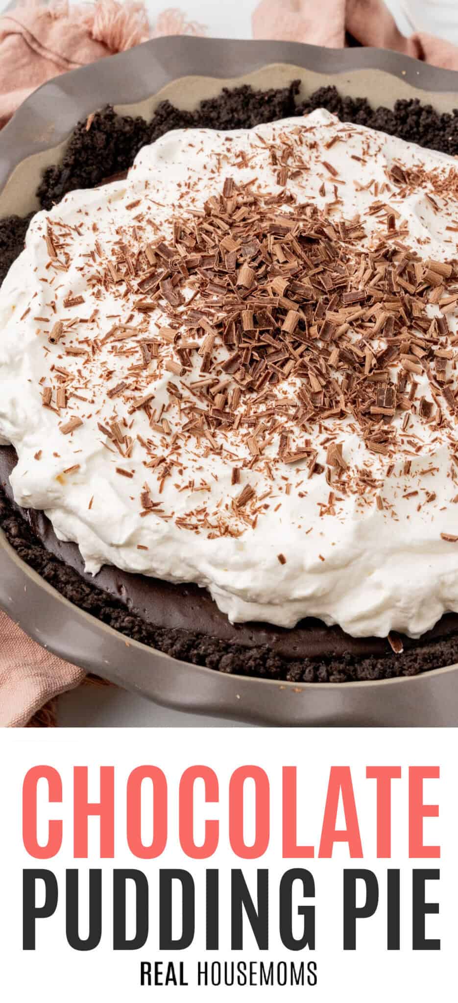 Chocolate Pudding Pie (Rich & Creamy)