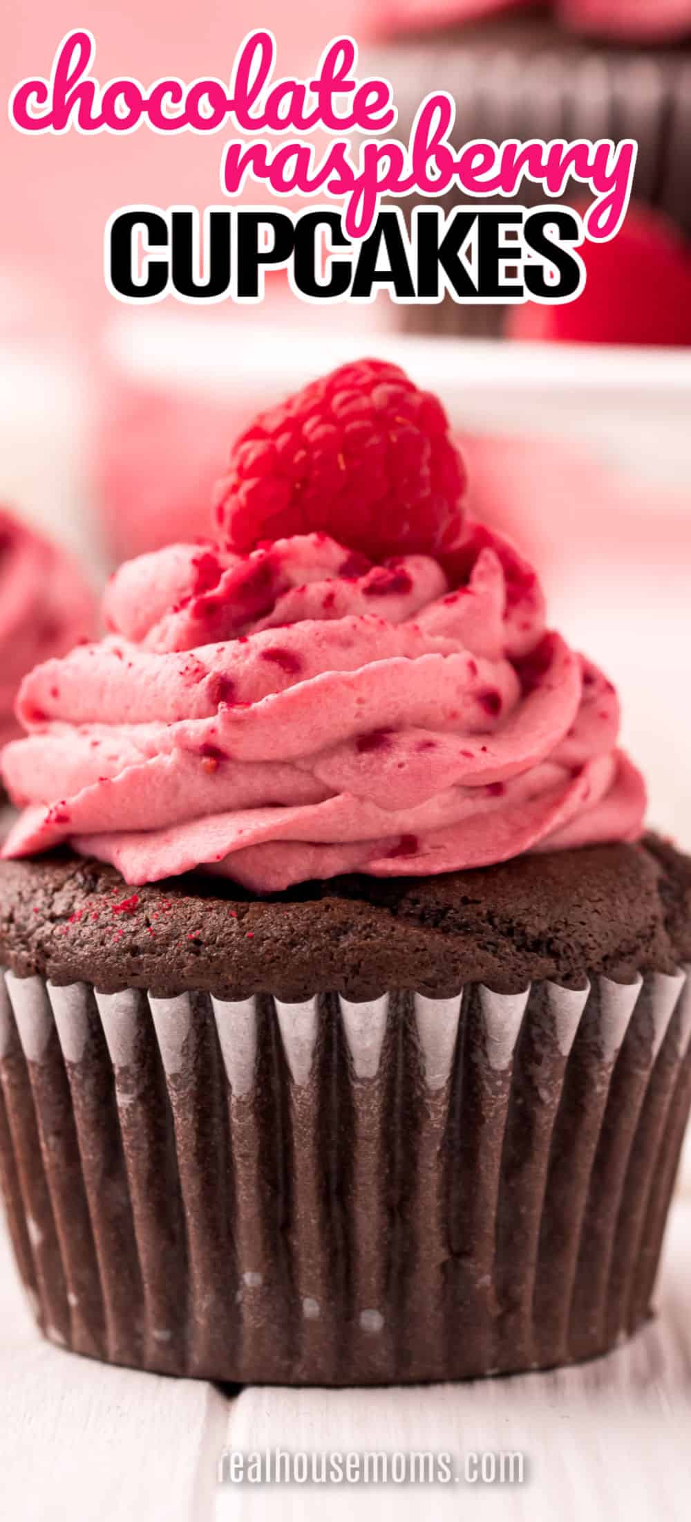 Chocolate Raspberry Cupcakes ⋆ Real Housemoms