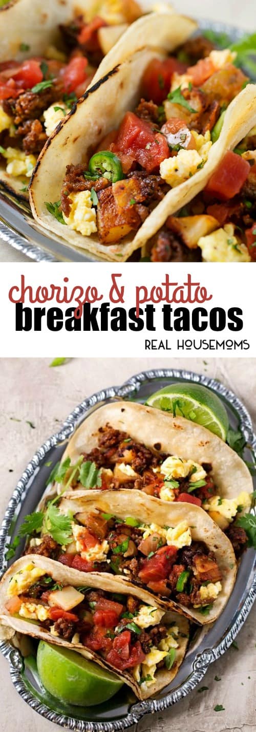 Chorizo and Potato Breakfast Tacos ⋆ Real Housemoms
