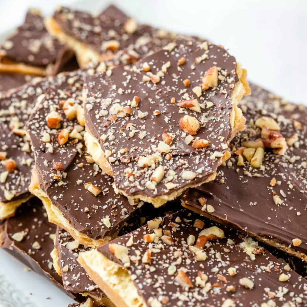 What better way to bring in the holidays than with this perfectly easy, fun and flavorful Christmas Crack. Five ingredients and less than 30 minutes!