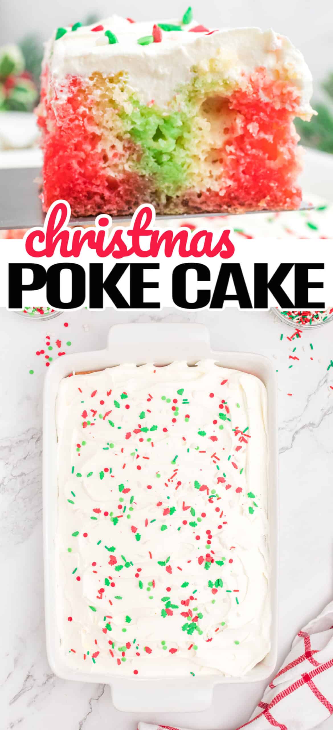 Christmas Poke Cake ⋆ Real Housemoms