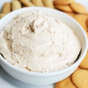 This Cinnamon Cheesecake Dip makes a great appetizer for any party. It's an easy sweet dip recipe, that will be ready in minutes!