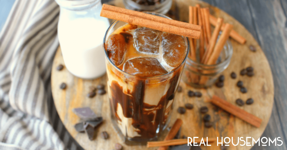 Cinnamon and Vanilla Infused Coffee Ice Cubes