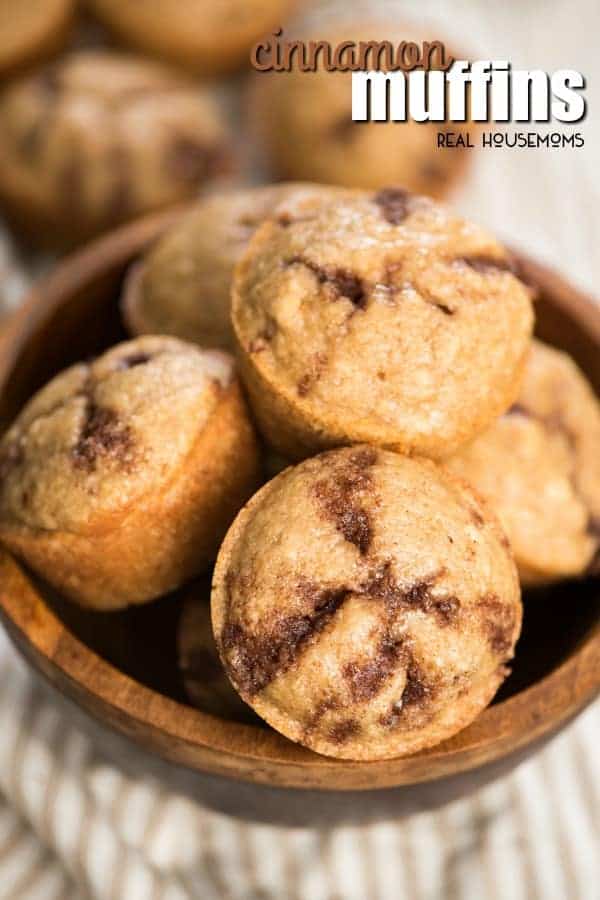 These quick, from-scratch Cinnamon Muffins are perfect for a sweet breakfast treat alongside a cup of coffee!