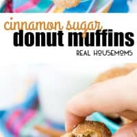 Cinnamon Sugar Donut Muffins are so easy to make at home! These baked breakfast bites are coated in butter, cinnamon, and sugar and taste like freshly fried donut holes!