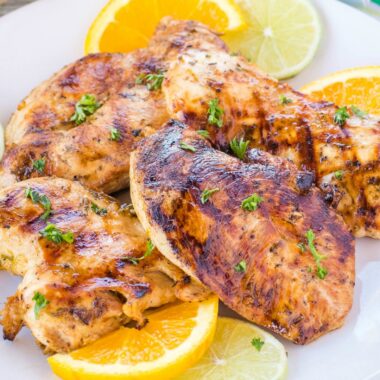 If you can't wait to start indulging in your favorite summertime flavors, this Citrus Chicken Breast Marinade was made for your backyard barbeque!