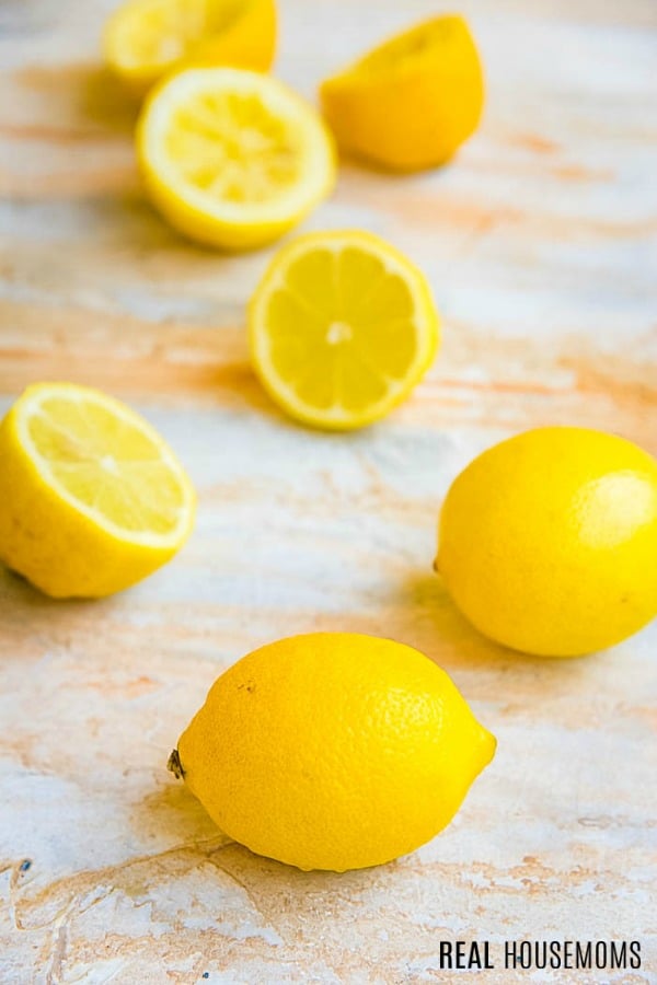 lemons on a counter top