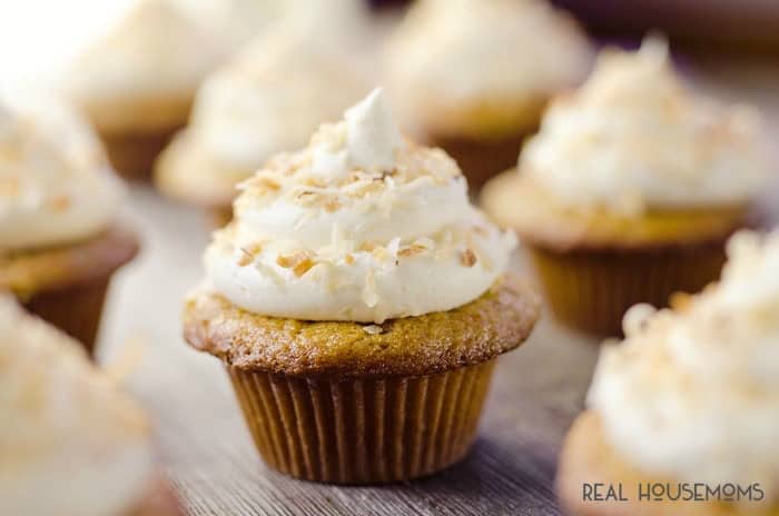 COCONUT RUM CUPCAKES are a surprisingly easy and moist tropical treat with a hint of rum!