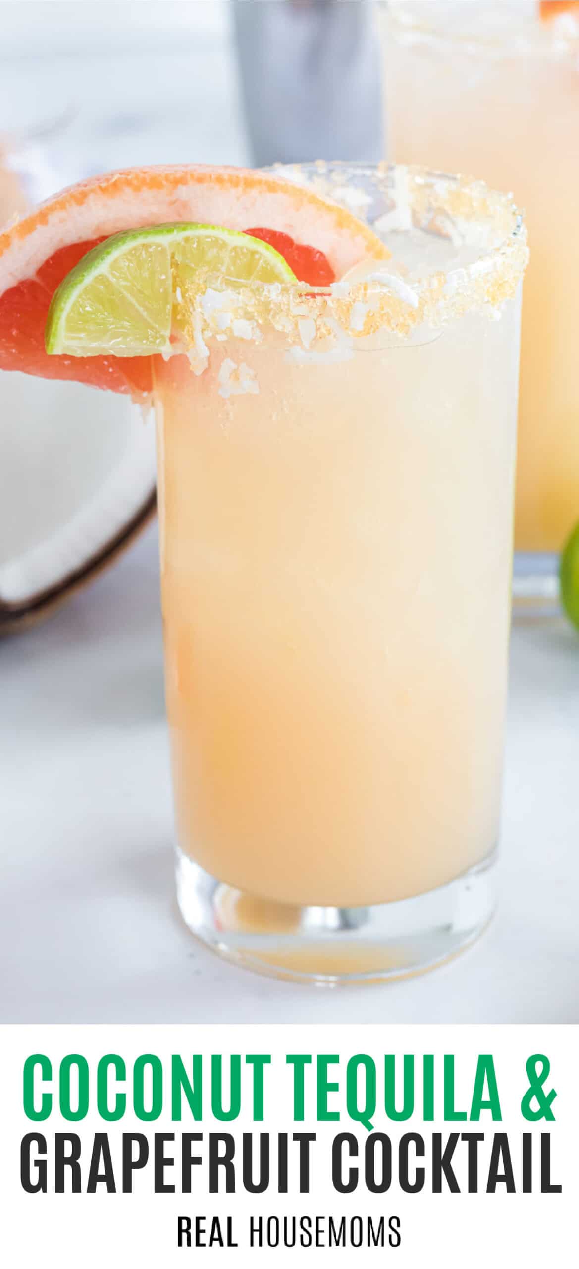 Coconut Tequila and Grapefruit Cocktail