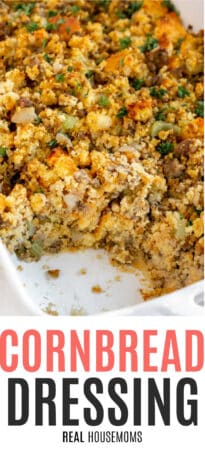 Cornbread Dressing with Sausage ⋆ Real Housemoms