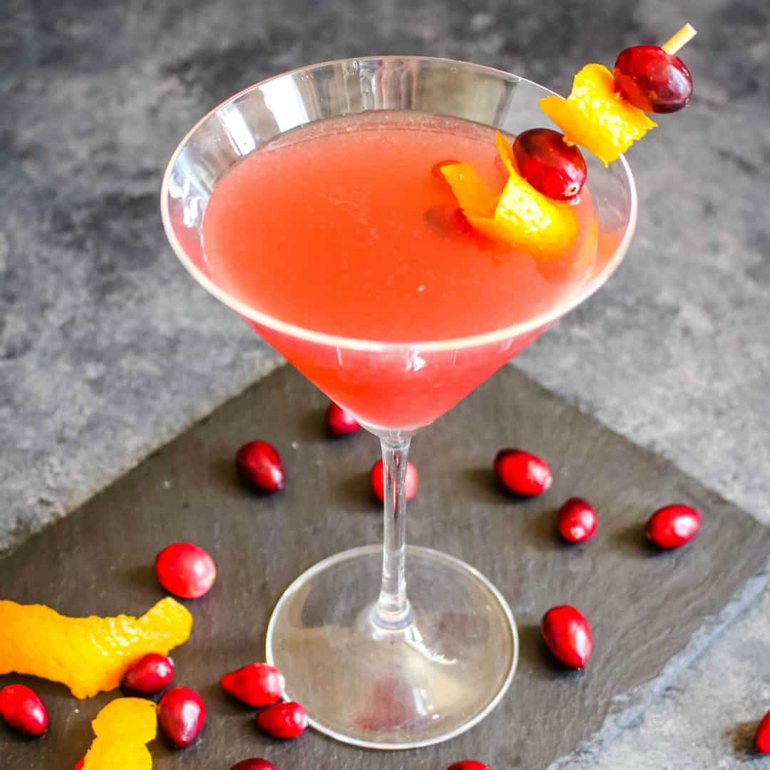 Cosmopolitan Cocktail is a home bartenders delight! This delicious pink libation made with just a few simple ingredients is perfect anytime the mood strikes!