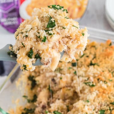 Oozing with cheese and crunchy breadcrumbs, 30-minute Crab Mac and Cheese is the ultimate comfort food for chilly winter days!