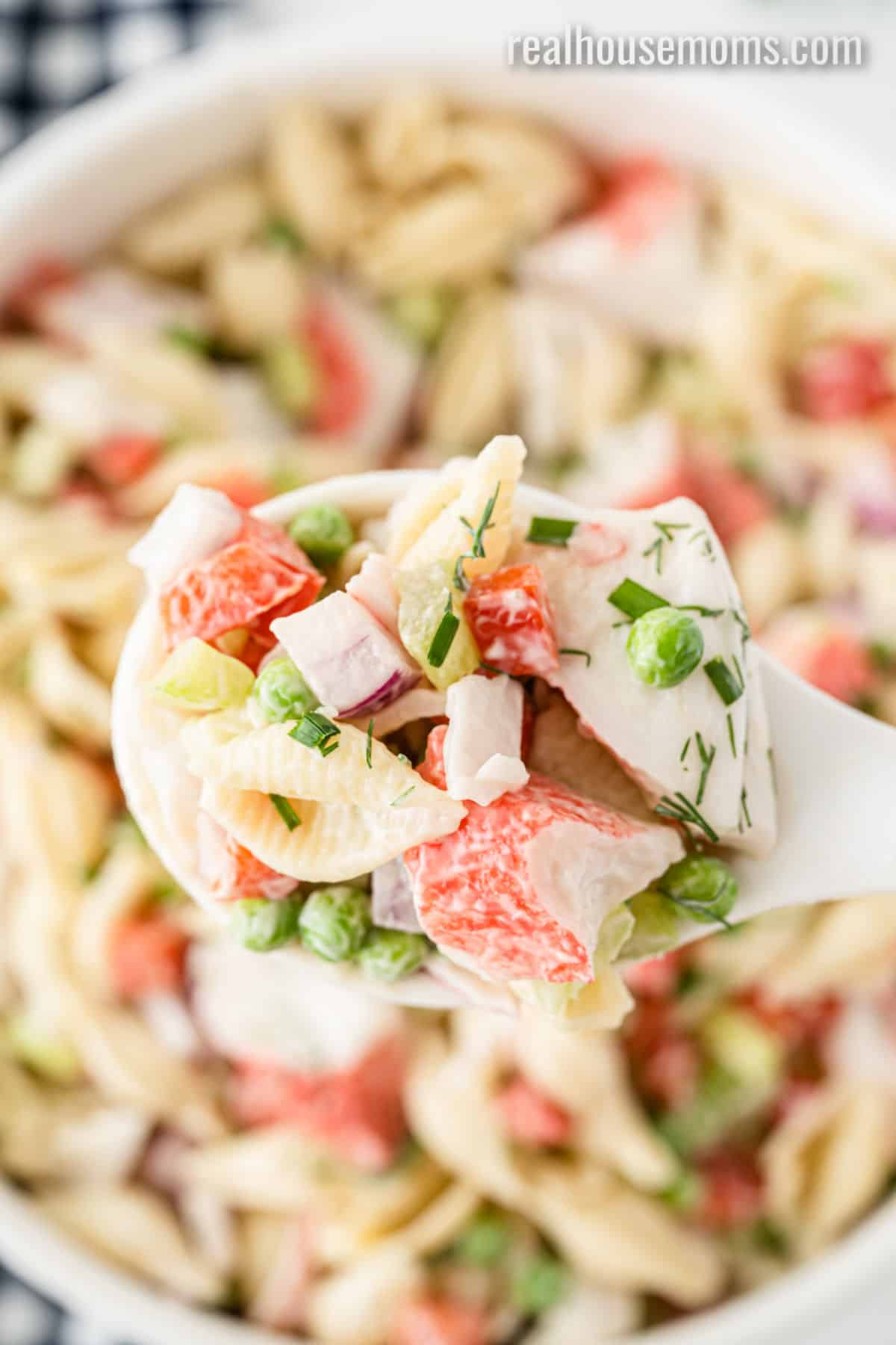 Crab Pasta Salad ⋆ Real Housemoms