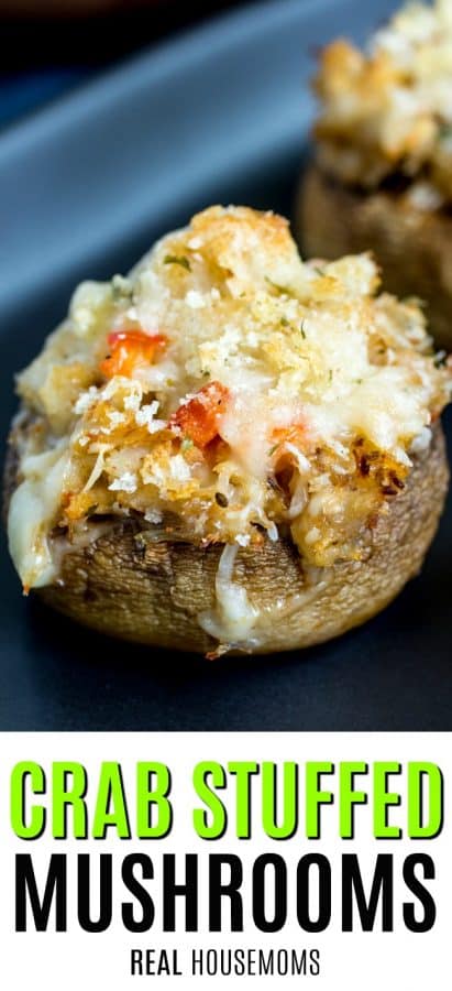 Crab Stuffed Mushrooms ⋆ Real Housemoms