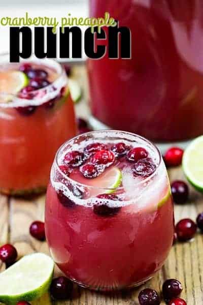 Cranberry Pineapple Punch With Video - Easy Cocktail ⋆ Real Housemoms