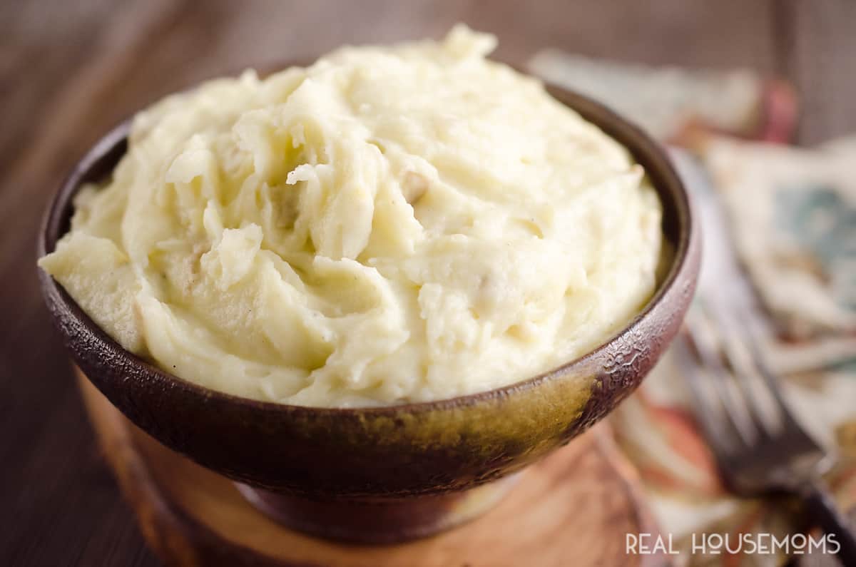 Cream Cheese Garlic Mashed Potatoes Real Housemoms