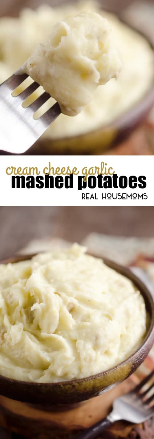 Cream Cheese Garlic Mashed Potatoes ⋆ Real Housemoms