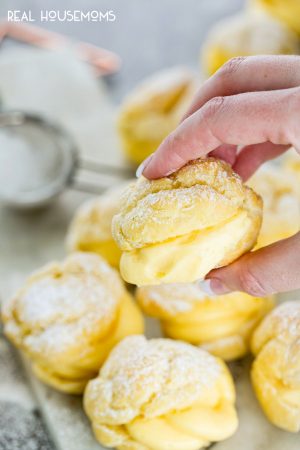 Easy Cream Puffs Recipe with Video ⋆ Real Housemoms