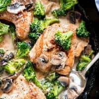 Make Creamy Broccoli and Mushroom Chicken for a quick and delicious meal your family will love!