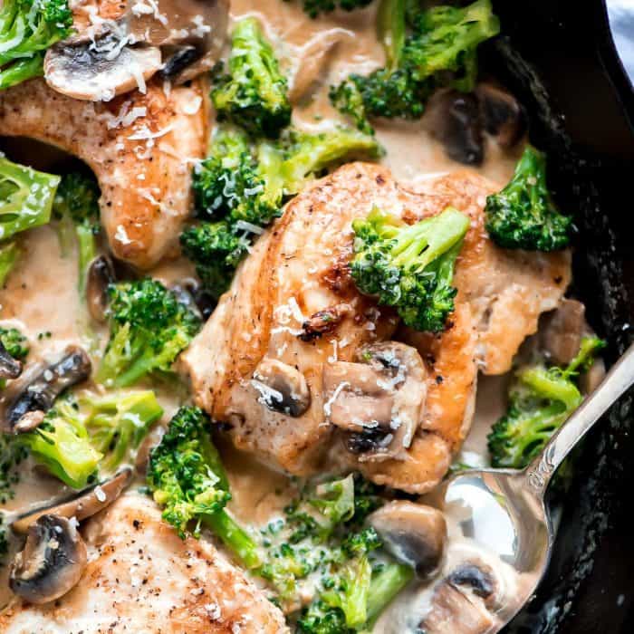 Creamy Broccoli and Mushroom Chicken ⋆ Real Housemoms