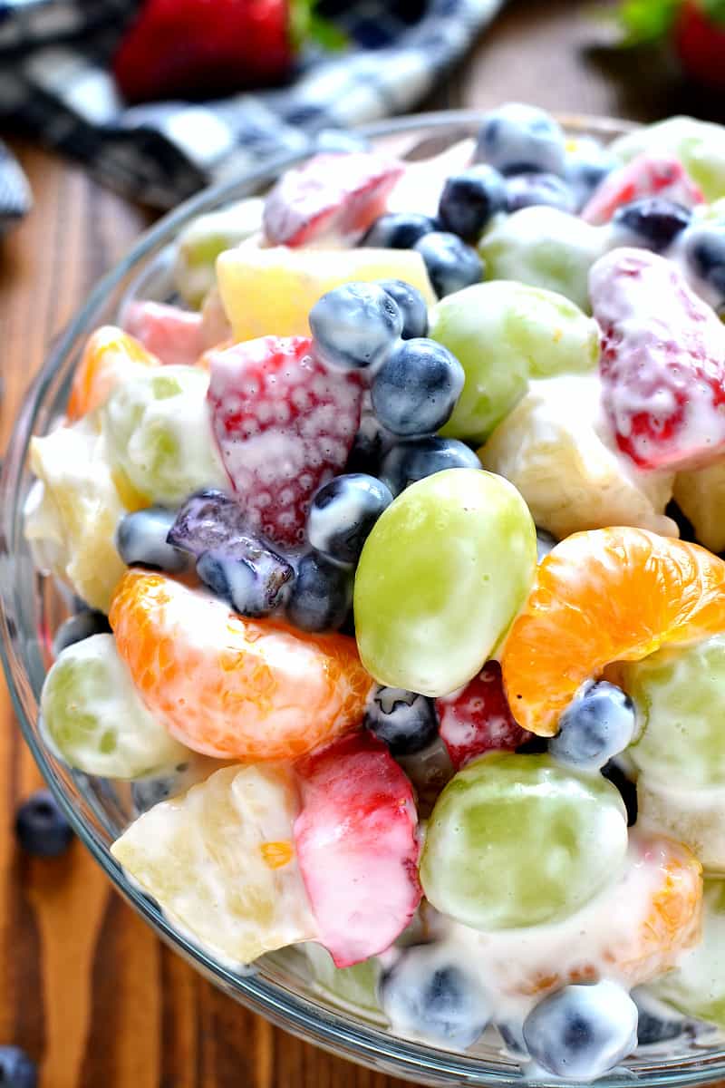 Boozy Tropical Fruit Salad ⋆ Real Housemoms