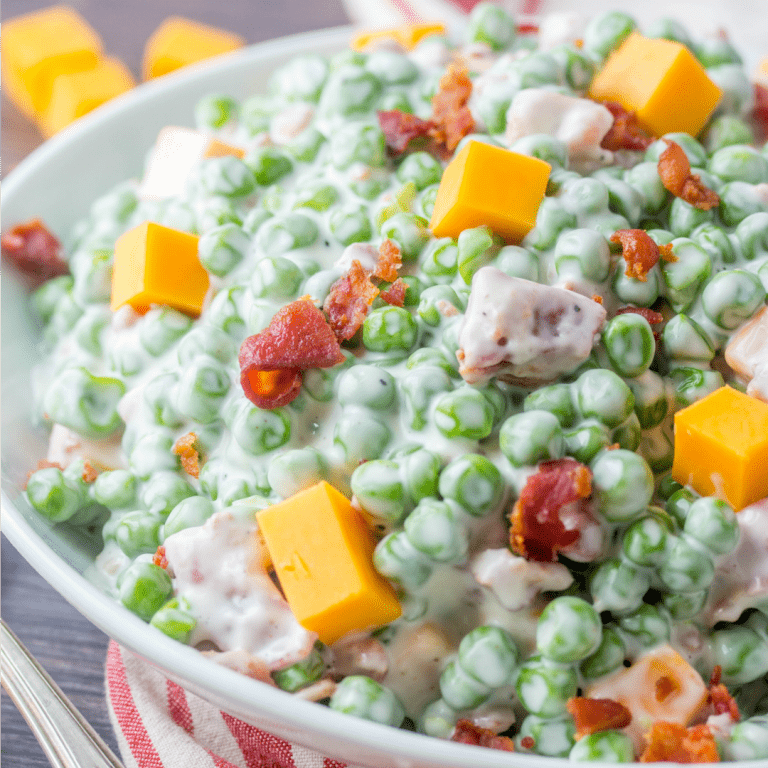 Creamy Bacon Pea Salad