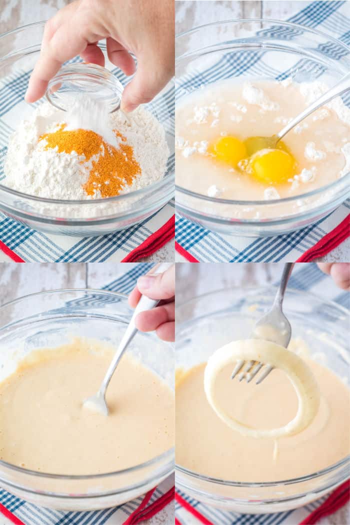 steps to make onion ring batter