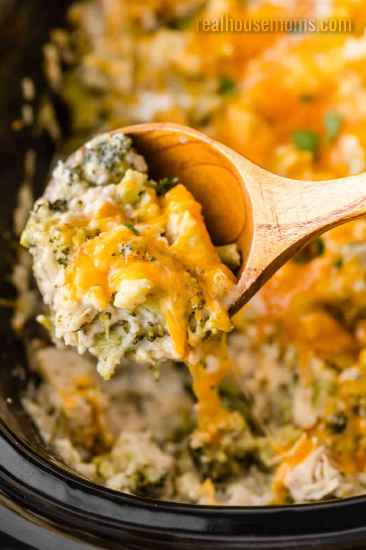 Crock Pot Cheesy Broccoli Chicken and Rice ⋆ Real Housemoms
