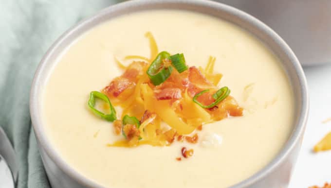 Crock Pot Cheesy Cauliflower Soup With Video Real Housemoms