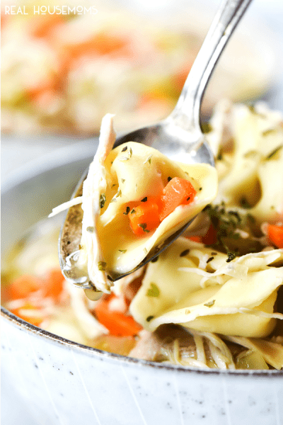 Crock Pot Chicken Tortellini Soup ⋆ Real Housemoms