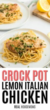 Crock Pot Lemon Italian Chicken with Capers ⋆ Real Housemoms